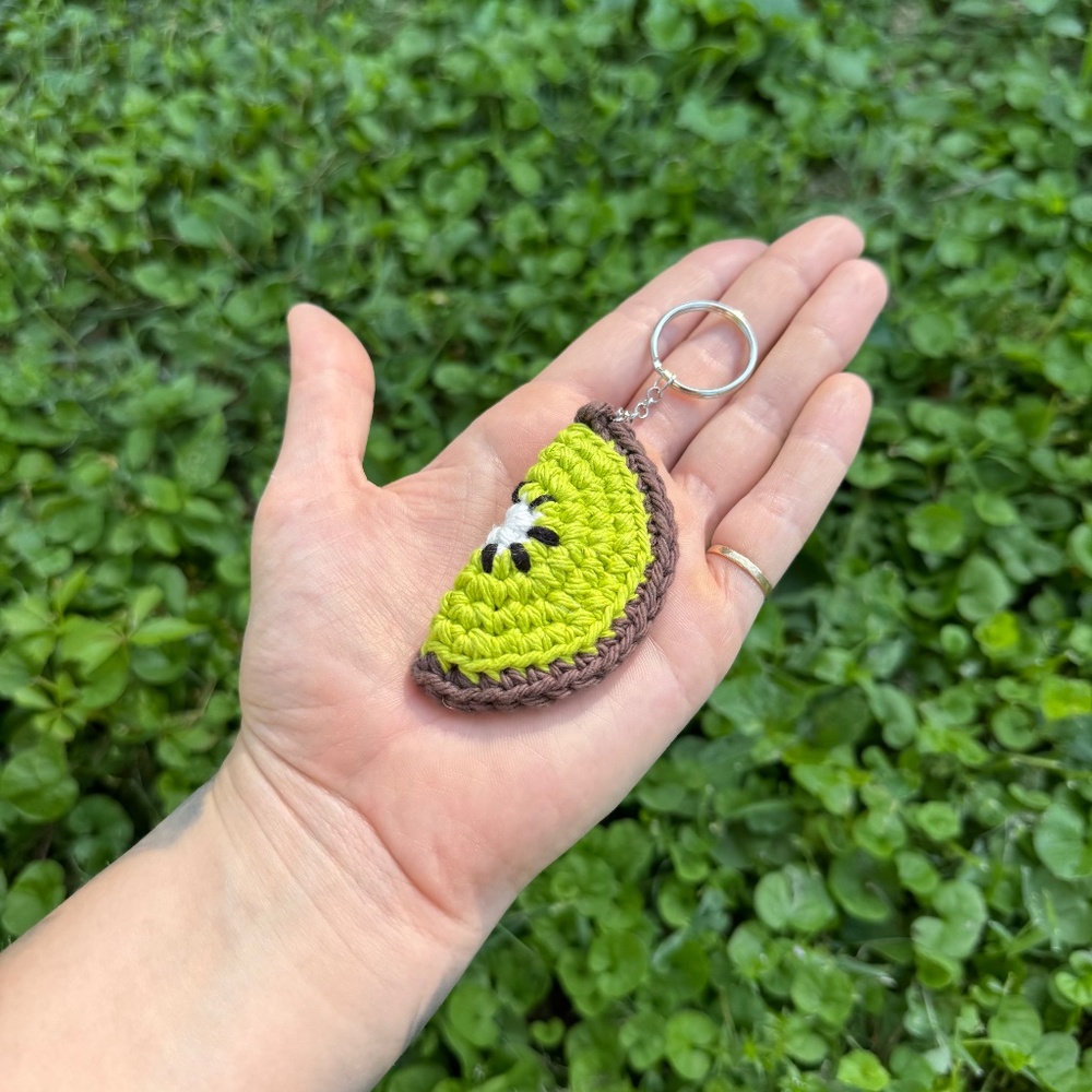 Handmade Crochet Fruit Fidget Keychains - Picture 3 of 10